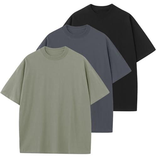 Men's Cotton Oversized Crew Neck T-Shirt 3-Pack: $29.99 Men's Cotton Oversized Crew Neck T-Shirt 3-Pack: $29.99