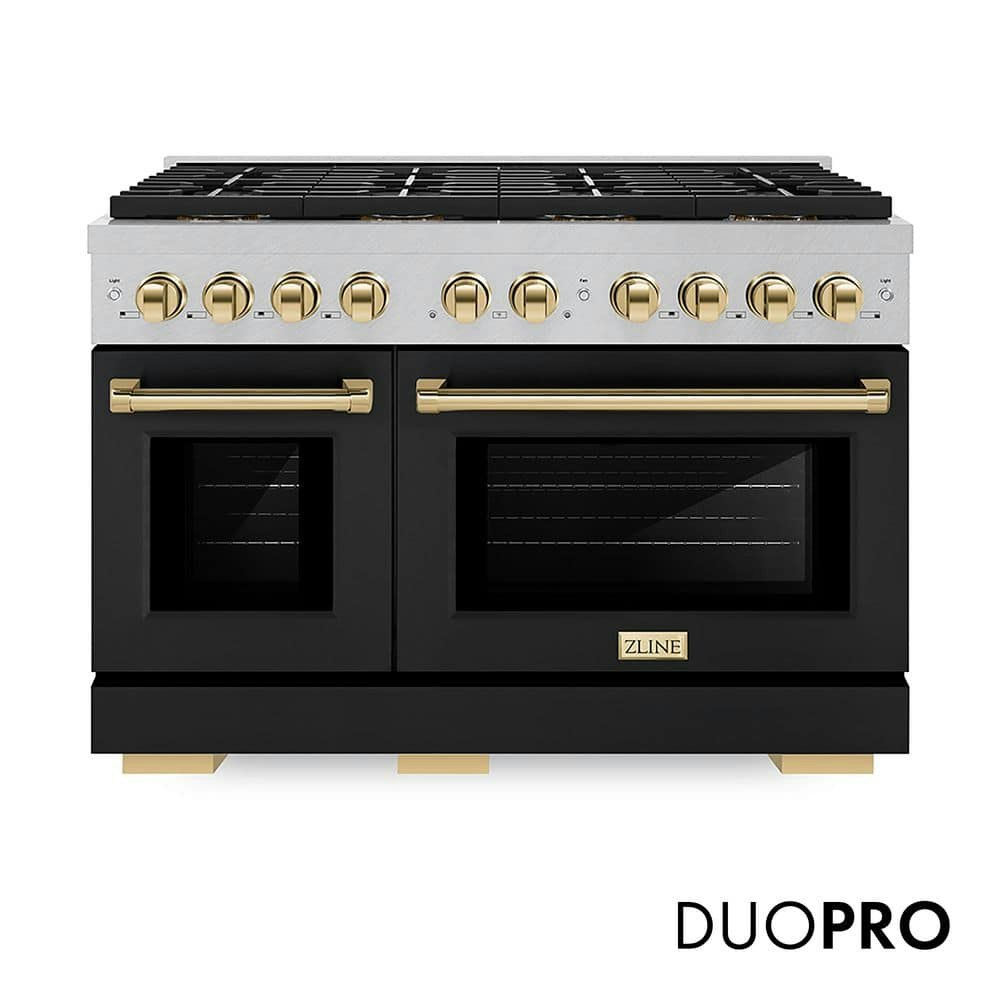 Autograph 48-Inch 6.7-Cubic-Foot Gas Range with 8-Burner Cooktop and Dual Ovens: $6,974.99 Autograph 48-Inch 6.7-Cubic-Foot Gas Range with 8-Burner Cooktop and Dual Ovens: $6,974.99