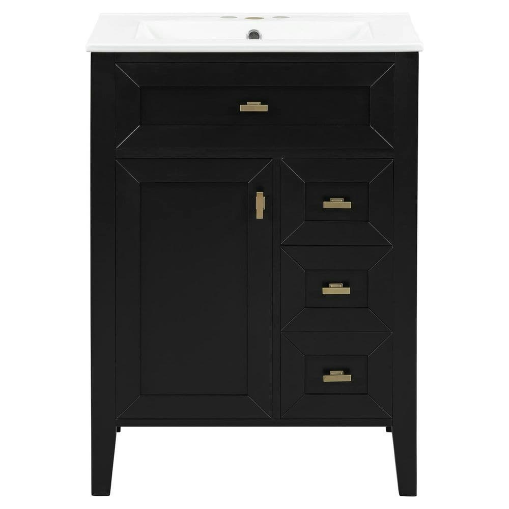 24-Inch Freestanding Bath Vanity with Ceramic Top: $291.95 24-Inch Freestanding Bath Vanity with Ceramic Top: $291.95
