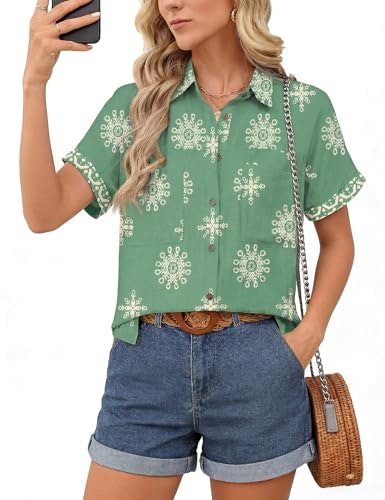Kistore Women's Tropical Floral Button-Down Shirt: $10.82 Kistore Women's Tropical Floral Button-Down Shirt: $10.82