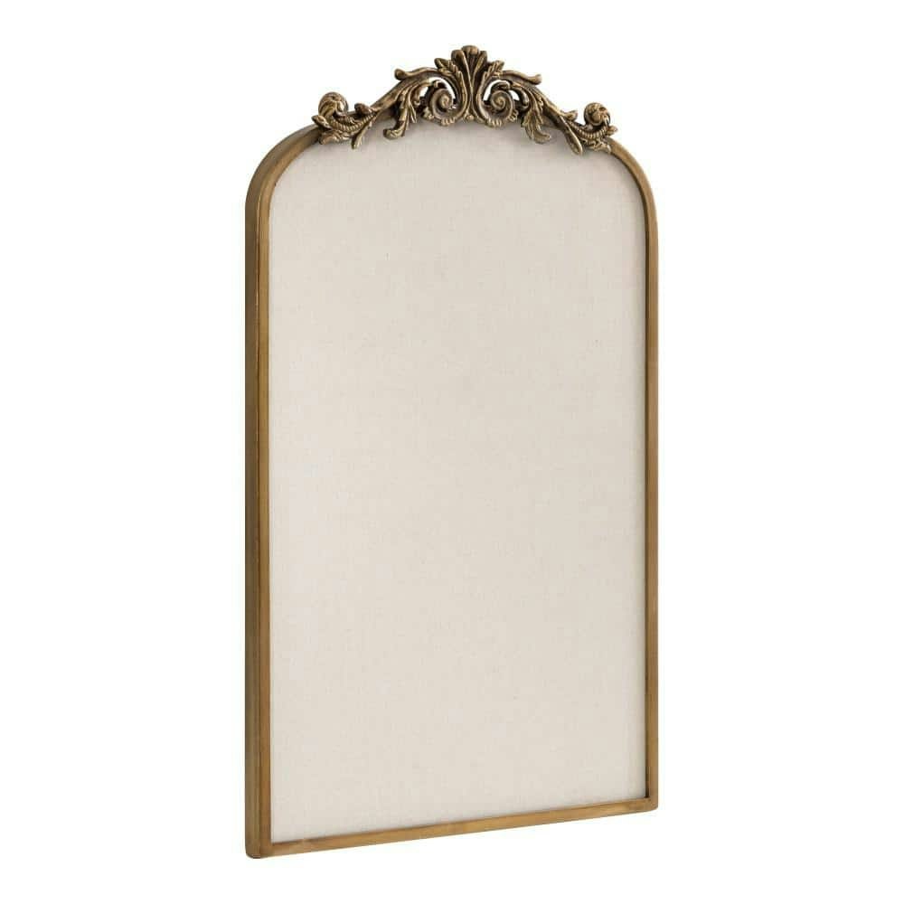 Arendahl 31" x 19" Gold Metal Framed Fabric Pinboard: $133.79