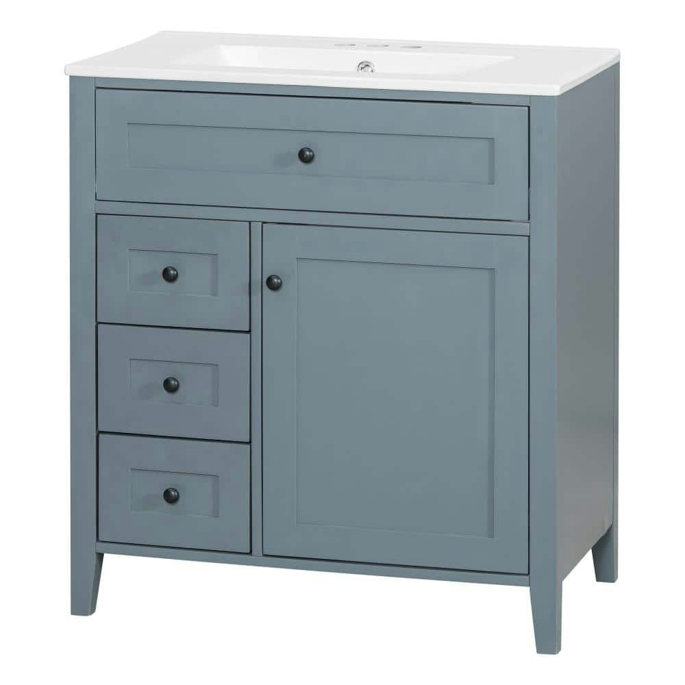 30-inch Blue Freestanding Bath Vanity with Sink: $567.99 30-inch Blue Freestanding Bath Vanity with Sink: $567.99