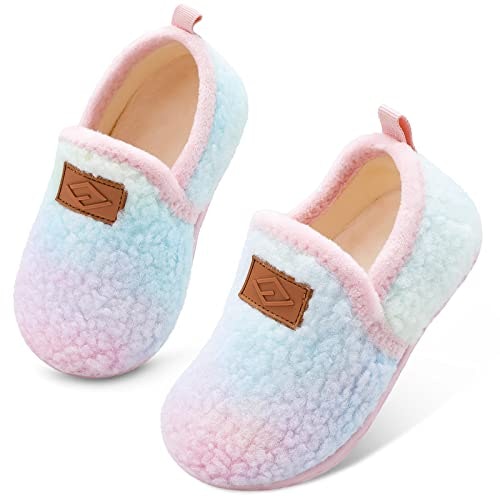 Lefflow Toddler Girl Fuzzy House Slippers: $16.98 Lefflow Toddler Girl Fuzzy House Slippers: $16.98