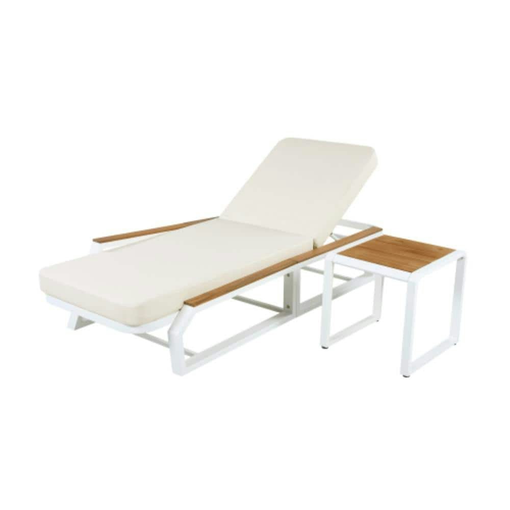 Acacia Wood Outdoor Patio Chaise Lounge: $659.20 Acacia Wood Outdoor Patio Chaise Lounge: $659.20