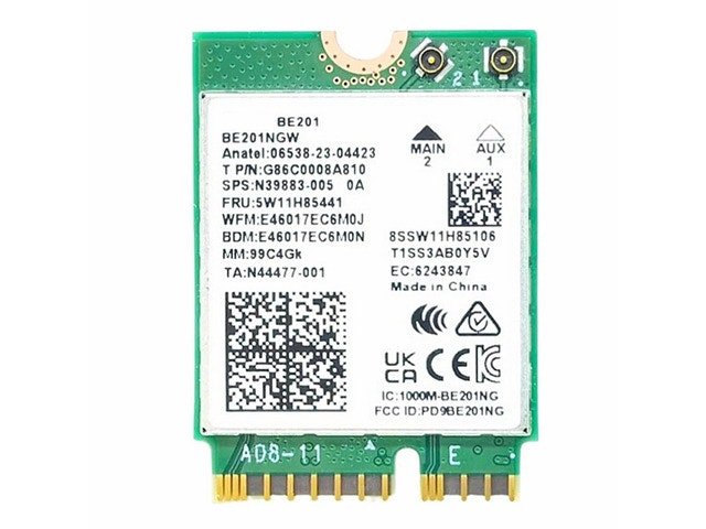 Intel BE201 WiFi 7 Tri-Band M.2 Adapter: $45.68 Intel BE201 WiFi 7 Tri-Band M.2 Adapter: $45.68