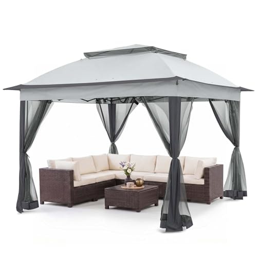 Coos Bay 11x11-Foot Pop-Up Gazebo with Netting: $136.99 Coos Bay 11x11-Foot Pop-Up Gazebo with Netting: $136.99