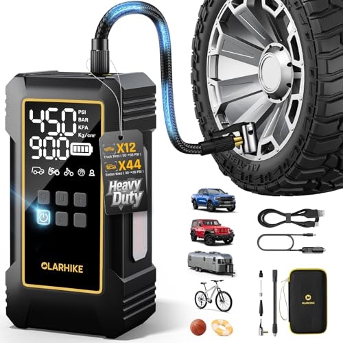 OlarHike 12,000mAh Portable Tire Inflator: $79.97