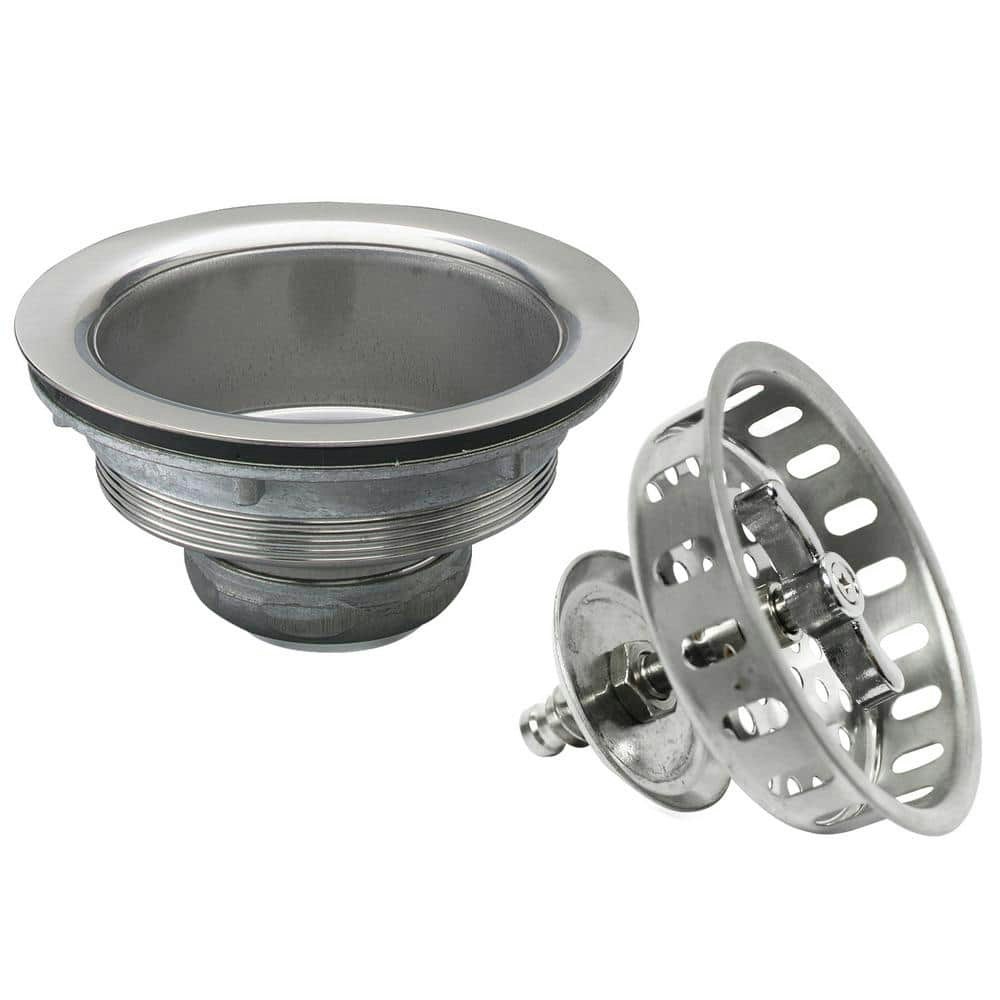 3-1/2-Inch Twist-to-Lock Stainless Steel Kitchen Sink Strainer: $26.99 3-1/2-Inch Twist-to-Lock Stainless Steel Kitchen Sink Strainer: $26.99