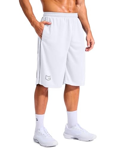 G Gradual Men's 12-Inch Basketball Shorts with Pockets: $18.99