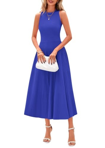 Prettygarden Women's Pleated Midi Dress: $39.93 Prettygarden Women's Pleated Midi Dress: $39.93