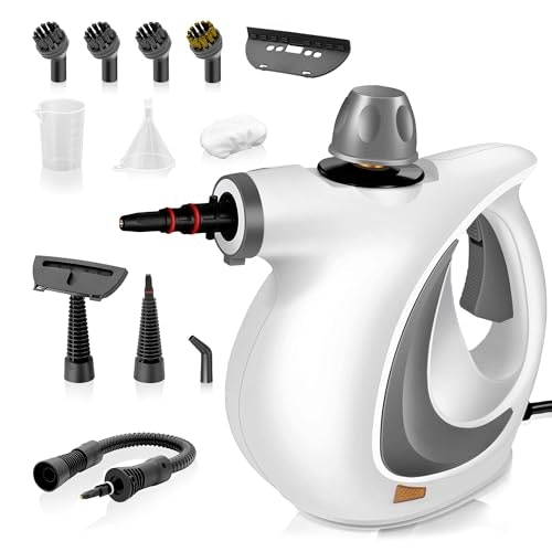 Pressurized Handheld Steam Cleaner 12-Piece Accessory Set: $37.99