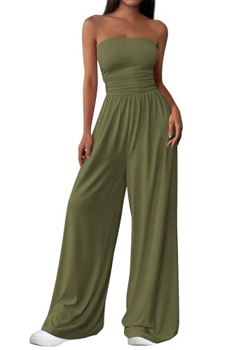 Prettygarden Women's Strapless Dressy Casual Jumpsuit: $32.29 Prettygarden Women's Strapless Dressy Casual Jumpsuit: $32.29