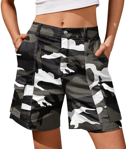 Ivir Women's Camo Cargo Knee-Length Shorts: $28.03 Ivir Women's Camo Cargo Knee-Length Shorts: $28.03