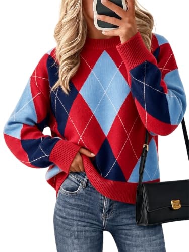 Cicy Bell Argyle Plaid Knit Pullover Sweater: $29.98 Cicy Bell Argyle Plaid Knit Pullover Sweater: $29.98