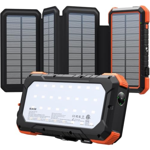 Blavor 20,000mAh Solar Power Bank with 4 Foldable Panels: $49.98 Blavor 20,000mAh Solar Power Bank with 4 Foldable Panels: $49.98