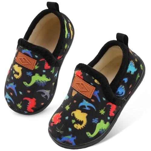 Lefflow Toddler Dinosaur Fleece Slippers: $16.97