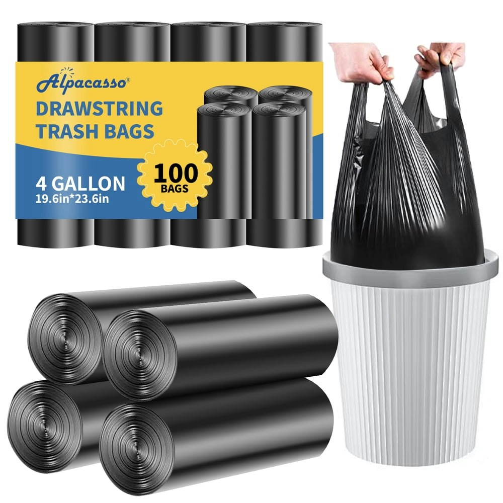 4-Gallon Wastebasket Trash Bags 100-Count: $10.29 4-Gallon Wastebasket Trash Bags 100-Count: $10.29