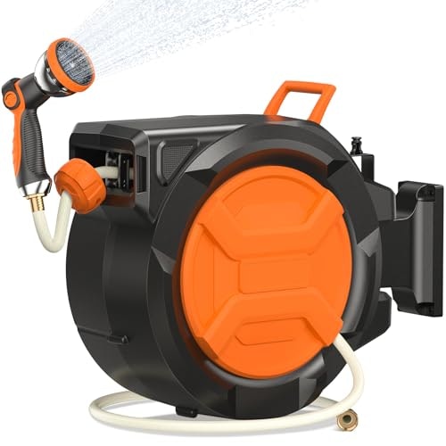 Retractable 1/2" 100-foot Garden Hose Reel: $69.99