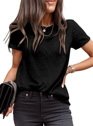 Evaless Women's Loose Fit Casual Short Sleeve T-Shirt: $12.74
