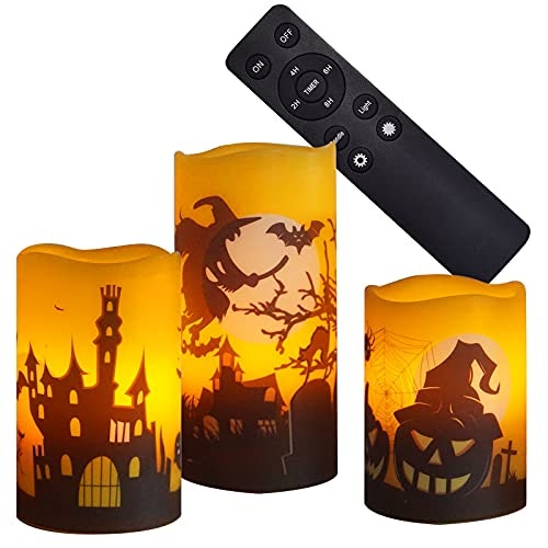 Battery-Operated Flameless Wax Candles 3-Pack: $15.96