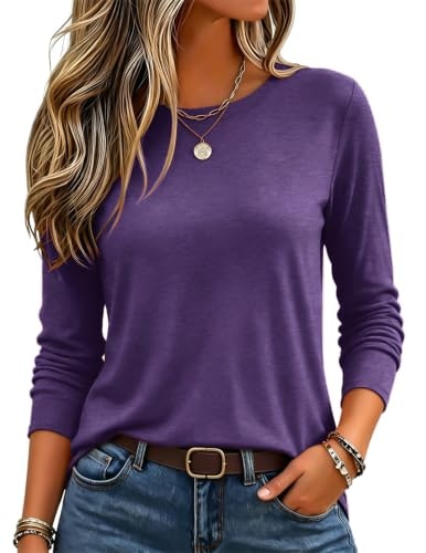 Zeagoo Women's Crewneck Long Sleeve Top: $12.74