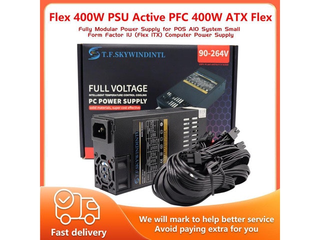 T. F.SKYWINDINTL 400W 80-Plus Active PFC 1U Power Supply: $78 T. F.SKYWINDINTL 400W 80-Plus Active PFC 1U Power Supply: $78