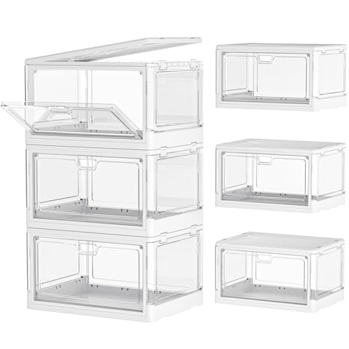 Kmiectse Clear Storage Bins with Lids 3-Pack: $31.98