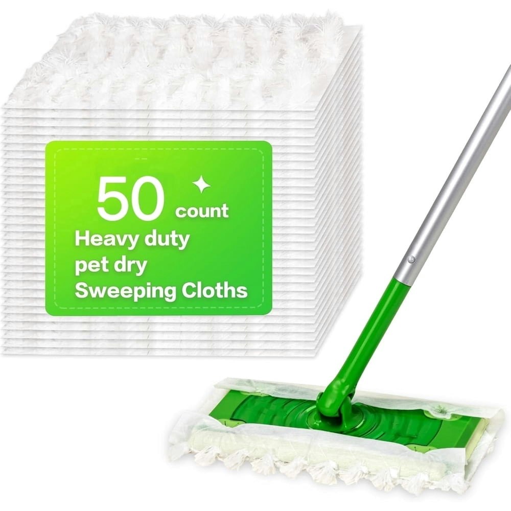 Heavy Duty Dry Sweeping Cloths for Swiffer Sweeper Mop 50-Count: $15.39 Heavy Duty Dry Sweeping Cloths for Swiffer Sweeper Mop 50-Count: $15.39