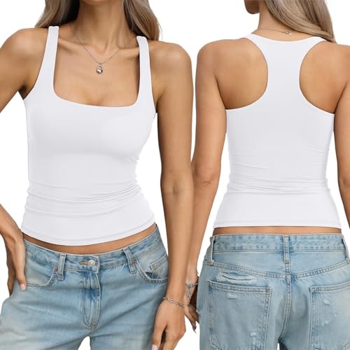 EasyGala Women's Padded Double-Lined Racerback Tank Top: $19.99