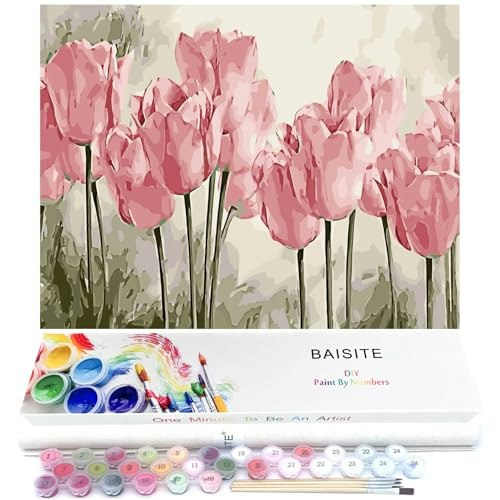 Baisite Poppy Flowers Paint by Numbers Kit: $16.99 Baisite Poppy Flowers Paint by Numbers Kit: $16.99