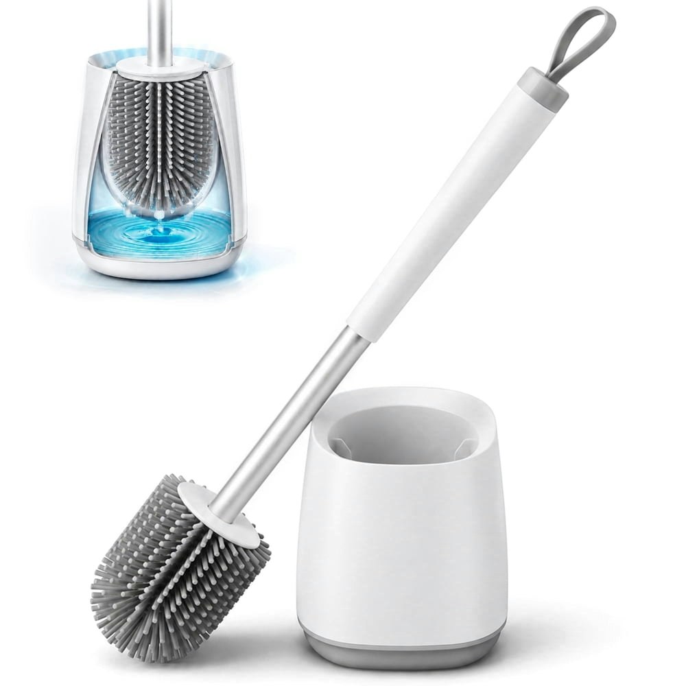 Ilavclean Toilet Bowl Brush and Holder Set: $10.86