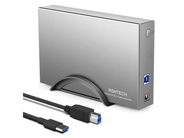 Rshtech 3.5-inch USB-C to SATA External Hard Drive Enclosure: $27.99 Rshtech 3.5-inch USB-C to SATA External Hard Drive Enclosure: $27.99