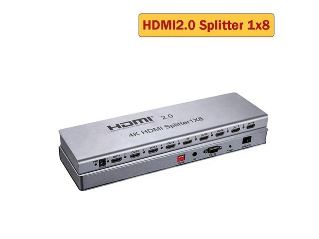 1x8 HDMI 2.0 Splitter: $225.60 1x8 HDMI 2.0 Splitter: $225.60