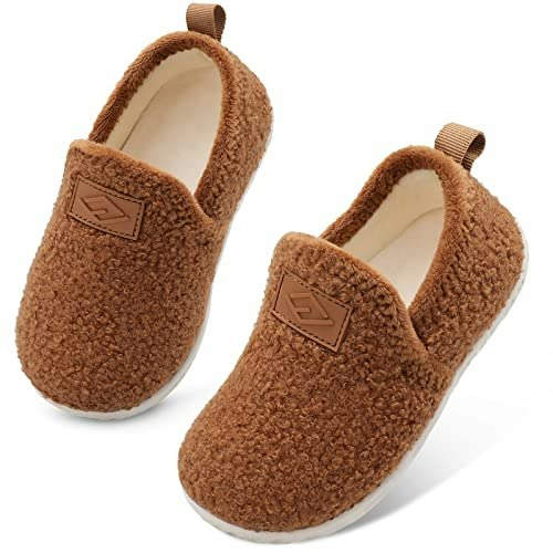 Lefflow Toddler Fuzzy Slippers: $16.98