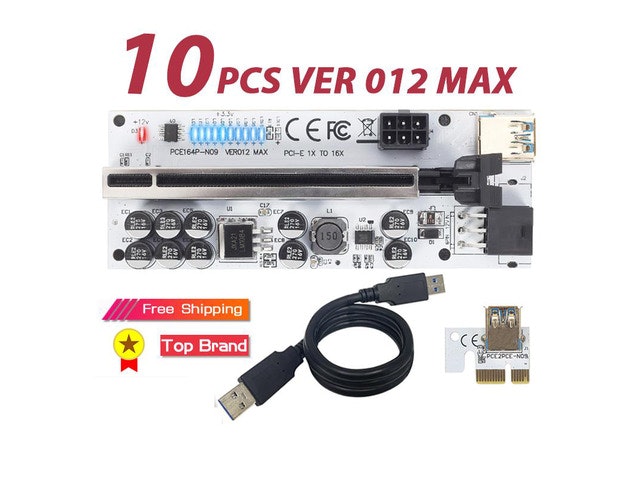 VER012MAX PCI-E USB 3.0 Riser 10-Pack: $75.90 VER012MAX PCI-E USB 3.0 Riser 10-Pack: $75.90