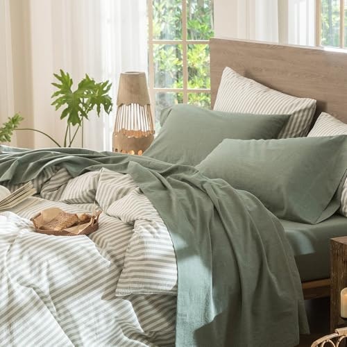 MooMee King Washed Cotton Sheet Set: $76.49 MooMee King Washed Cotton Sheet Set: $76.49