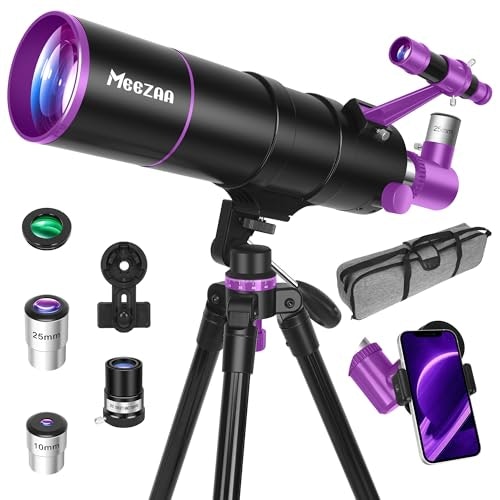 Meezaa 90mm Aperture 550mm Refractor Telescope: $99.99 Meezaa 90mm Aperture 550mm Refractor Telescope: $99.99