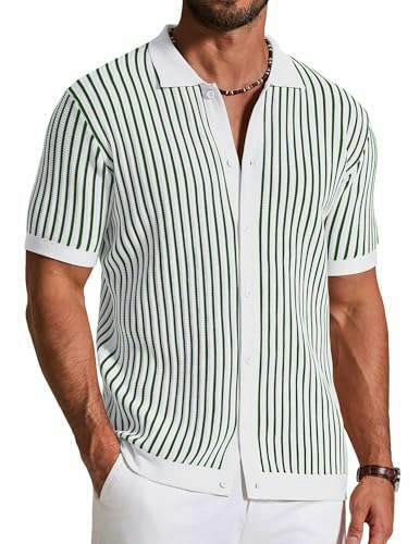 Coofandy Men's Contrast Vintage Knitted Polo Shirt: $25.19 Coofandy Men's Contrast Vintage Knitted Polo Shirt: $25.19