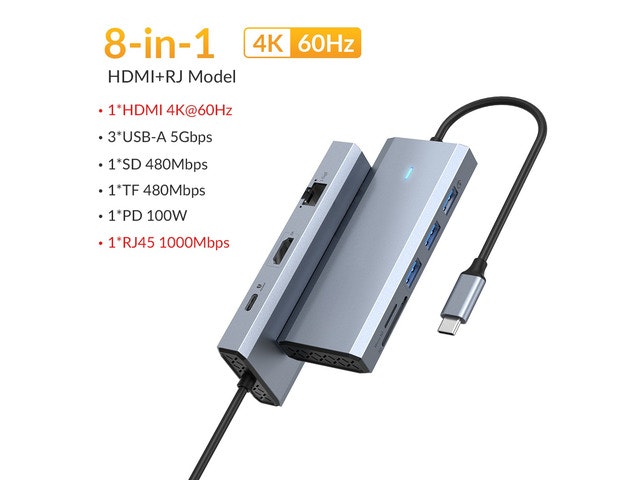 10-in-1 USB-C to 4K HDMI Docking Station: $52 10-in-1 USB-C to 4K HDMI Docking Station: $52