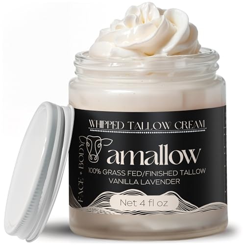 Amallow Grass-Fed Beef Tallow Whipped Moisturizer 4-oz.: $25.99 Amallow Grass-Fed Beef Tallow Whipped Moisturizer 4-oz.: $25.99