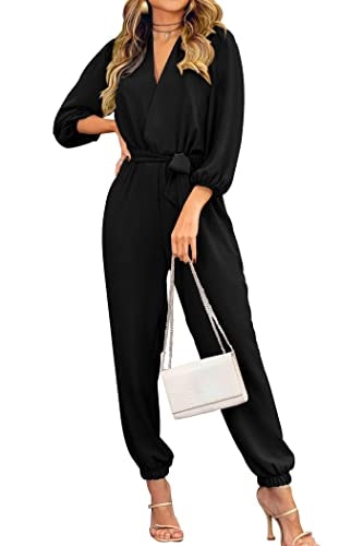 Prettygarden Women's Long Sleeve Dressy Casual Jumpsuit: $37.99 Prettygarden Women's Long Sleeve Dressy Casual Jumpsuit: $37.99