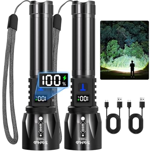 TrixHub Rechargeable LED Flashlight 2-Pack: $19.32