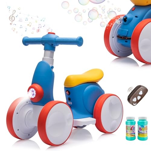 6V Electric Baby Balance Bike with Bubble Machine: $72.67