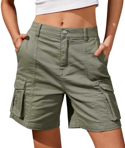 Ivir Women's 7-Inch Inseam Bermuda Cargo Shorts: $23.74 Ivir Women's 7-Inch Inseam Bermuda Cargo Shorts: $23.74