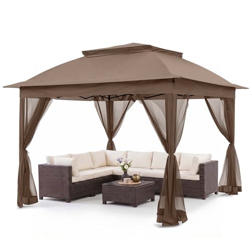 Coos Bay 11x11-Foot Pop-Up Gazebo with Netting: $136.99 Coos Bay 11x11-Foot Pop-Up Gazebo with Netting: $136.99