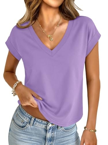 Unclecat Women's V-Neck Crop Top: $12.99 Unclecat Women's V-Neck Crop Top: $12.99