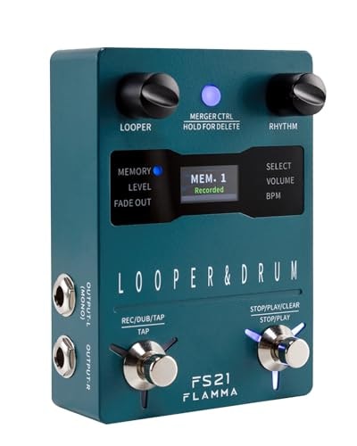 Flamma FS21 Stereo Guitar Looper and Drum Machine Pedal: $89.99 Flamma FS21 Stereo Guitar Looper and Drum Machine Pedal: $89.99