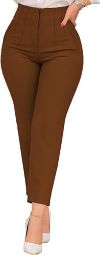 Kubsid Women's High Waisted Straight Leg Work Pants: $26.77 Kubsid Women's High Waisted Straight Leg Work Pants: $26.77