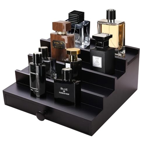 4-Tier Men's Cologne Organizer with Drawer: $38.87 4-Tier Men's Cologne Organizer with Drawer: $38.87