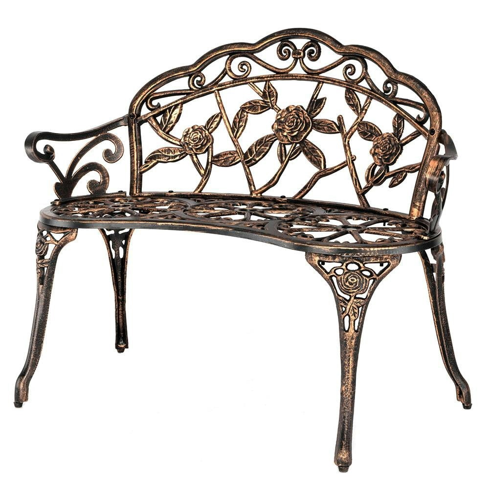 Zimtown Cast Aluminum Outdoor Patio Bench: $77.99 Zimtown Cast Aluminum Outdoor Patio Bench: $77.99